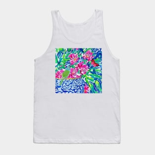 Parrot and chinoiserie jar Tank Top